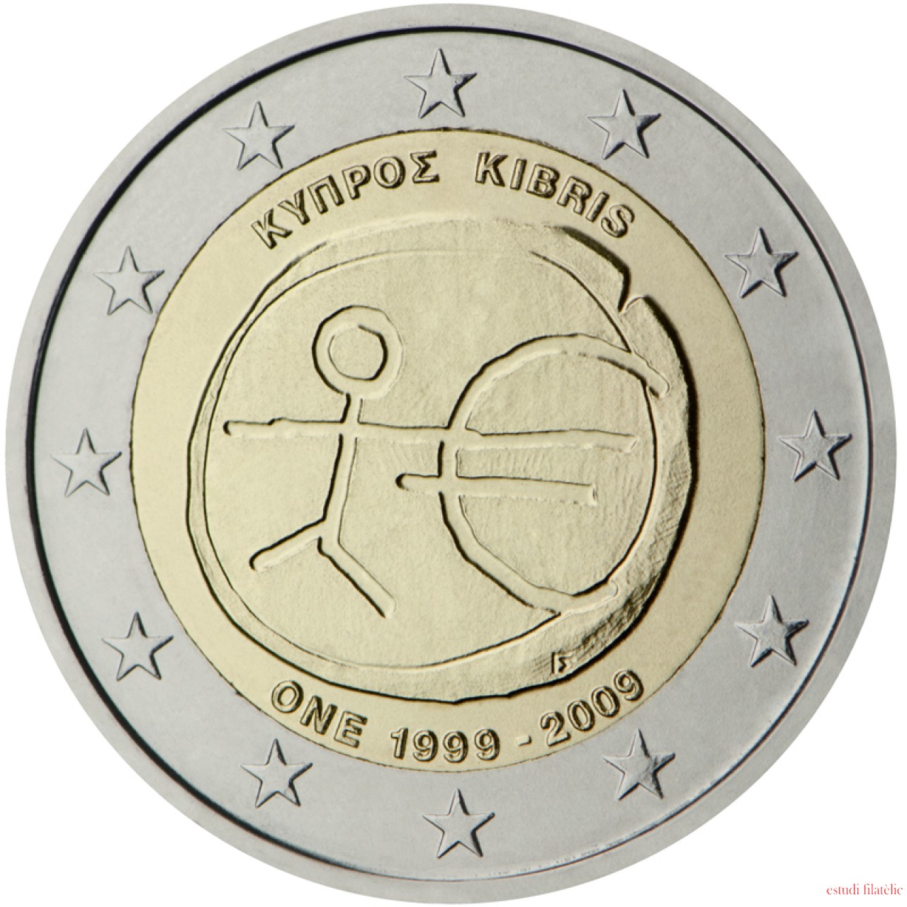 Monedas 2 Conmemorativas 10 A os EMU 2009 Chipre 2 Euros 2009 1-euro-cent-coins-of-different-european-countries-euro-coins