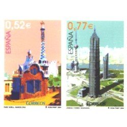 España Spain Emisión conjunta 2004 España-China Arquitectura MNH España Spain Emisión conjunta 2004 España-China Arquitectura MNH