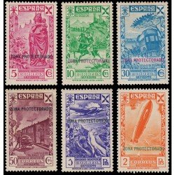 Marruecos Morocco Beneficencia B- 7/12 1938 Historia del Correo MH