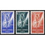 Guinea Española 295/97 1950 Pro Indígenas MNH
