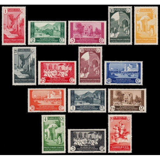 Marruecos Morocco  133/47 1933-35 Vistas y paisajes MNH