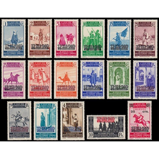 Marruecos Morocco 217/33 1940 Alzamiento Nacional MH
