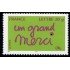 France Francia Autoadhesivos 205  2008 Sello con mensaje Muchas gracias Procede del nº 3761 (2005) Lujo