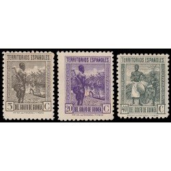 Guinea Española 264/66 1941 Tipos Diversos Litografiados MH Guinea Española 264/66 1941 Tipos Diversos Litografiados MH