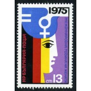 Bulgaria  -  2141 - 1975 Año inter. de la mujer Mujer y paloma Lujo