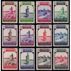 Ifni 16/27 1943 Fauna Nómada Tirador MNH Ifni 16/27 1943 Fauna Nómada Tirador MNH