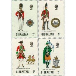 Gibraltar - 232/35 - 1970 Uniformes militares Lujo Gibraltar - 232/35 - 1970 Uniformes militares Lujo