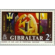 Gibraltar  Nº 238  1970  Navidad  Lujo