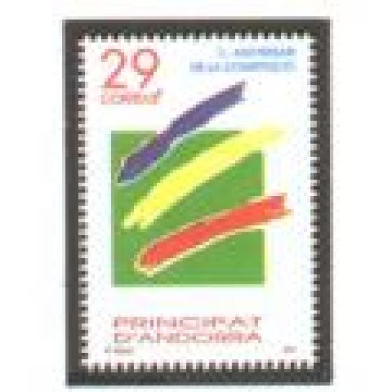 Andorra Española 240 SH 241  I Aniversario de la constitución MNH