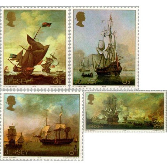 BA1/S Jersey  Nº 104/07  1974 Pinturas marinas de Peter Monamy Lujo