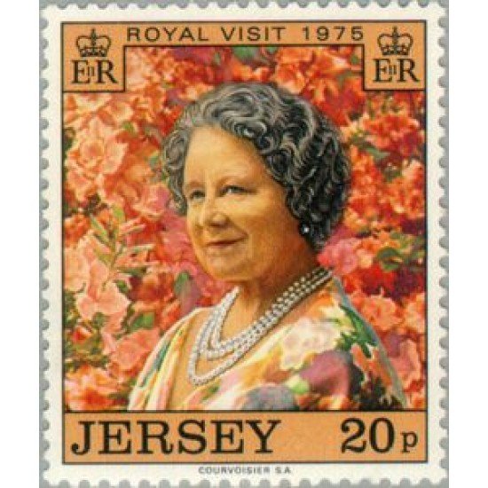 Jersey  Nº 112   1975  3ª Visita de la reina-madre a Jersey Lujo