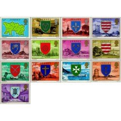 Jersey - 125/37 - 1976 Serie-escudos de las parroquias de Jersey-Lujo Jersey - 125/37 - 1976 Serie-escudos de las parroquias de Jersey-Lujo