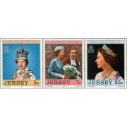 VAR2/S Jersey   Nº 151/53  1977  25º Aniv. de la coronación de Isabel II Lujo