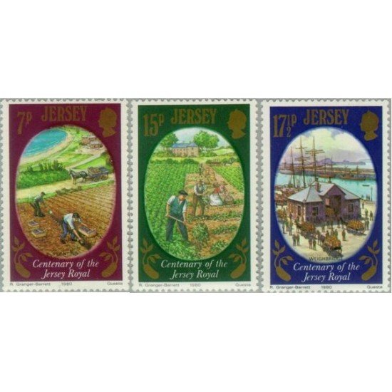 BA2/S Jersey  Nº 210/12  1980 Cent. de la patata  Jersey Royal Lujo