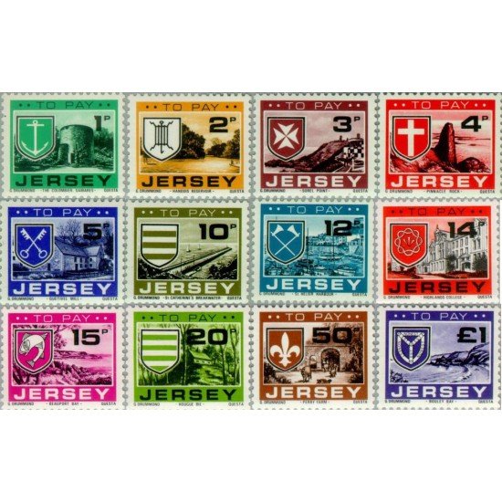 Jersey - 21/32T - 1978 Vistas de Jersey y escudos Lujo