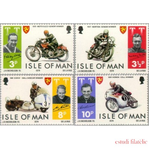 Man (isla de) - 29/32 - 1974 Ganadores del Tourist Trophy-motociclismo-Lujo