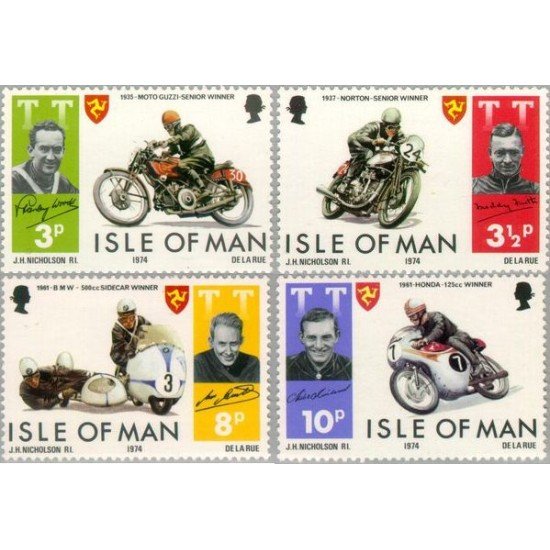 Man (isla de) - 29/32 - 1974 Ganadores del Tourist Trophy-motociclismo-Lujo Man (isla de) - 29/32 - 1974 Ganadores del Tourist Trophy-motociclismo-Lujo