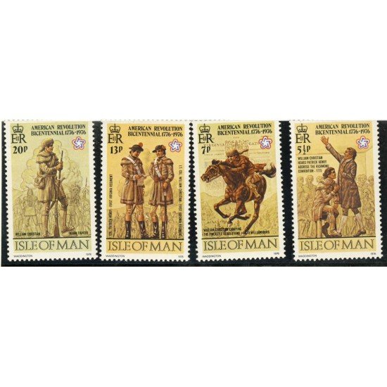 Man (isla de) - 67/70 - 1976 Bicentnario de la Revolución americana Lujo