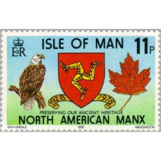 FAU1/S Man (isla de) Nº 129  1978  50º Aniv. de la sociedad North American Manx Lujo