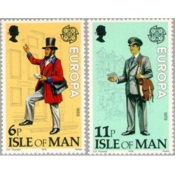Man (isla de) - 135/36 - 1979 Europa-historia del correo-carteros-Lujo Man (isla de) - 135/36 - 1979 Europa-historia del correo-carteros-Lujo