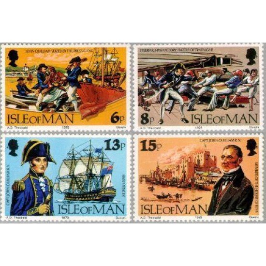 Man (isla de) - 145/48 - 1979 150º Aniv. muerte del capitán J.Quilliam Lujo