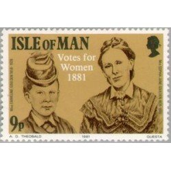 Man (isla de ) - 184 - 1981 Cent. del derecho a voto de la mujeres de Man-sufragistas-Lujo Man (isla de ) - 184 - 1981 Cent. del derecho a voto de la mujeres de Man-sufragistas-Lujo