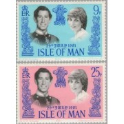Man (isla de) - 189/90 - 1981 Boda real de Carlos y Diana Lujo