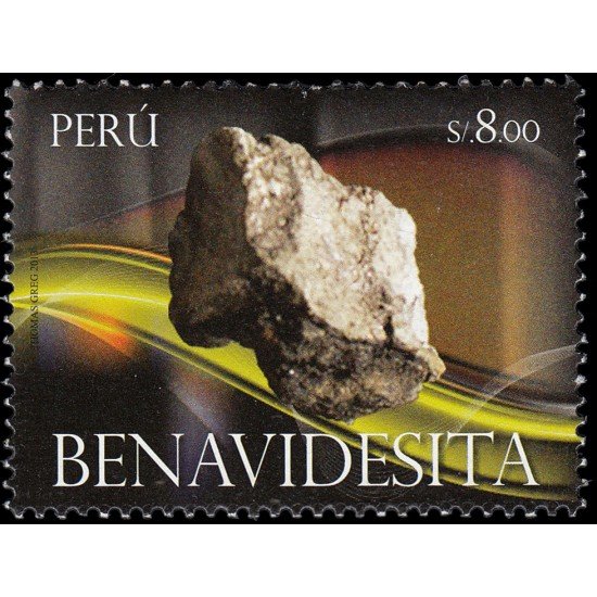 Perú 2011 2013 Rocas y minerales Benavidesita MNH