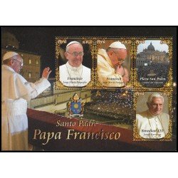 Perú 2037/40 2013 Personalidades Su Santidad el Papa Fancisco MNH