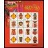 China 4321 2005 Sello con mensaje Ideogramas Hoja de 4 valores MNH