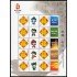 China 4321 2005 Sello con mensaje Ideogramas Hoja de 10 valores MNH