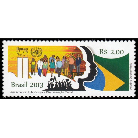 Brasil Brazil 3278 2013 Lucha contra la discriminación racial  Serie América UPAEP MNH