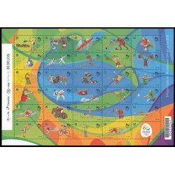 Brasil Brazil 3496/25 2015 Juegos olímpicos de verano 2016 en Río de Janeiro MNH Brasil Brazil 3496/25 2015 Juegos olímpicos de verano 2016 en Río de Janeiro MNH