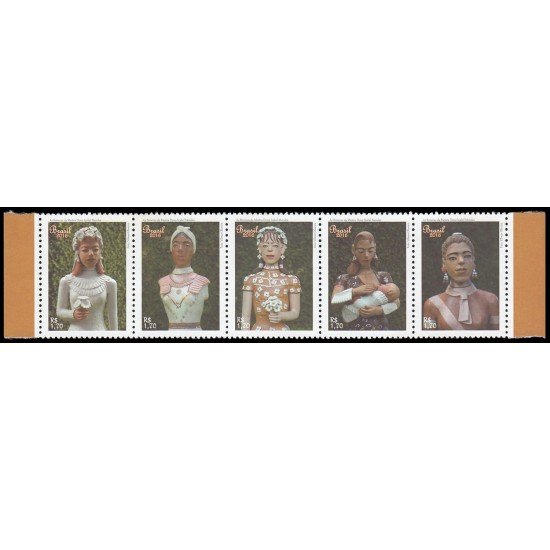 Brasil Brazil 3572/76 2016 Patrimonio Muñecas de la ceramista Isabel Mendes MNH