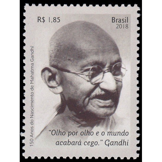 Brasil Brazil 3683 2018 Personalidades 150 años del nacimiento de Mahatma Gandhi MNH