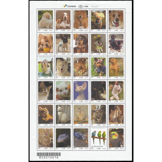 Brasil Brazil 3687/16 2018 Serie América UPAEP Animales domésticos MNH