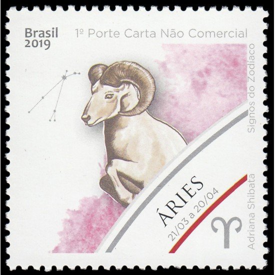 Brasil Brazil 3729 2019 Signos del zodíaco Aries Adriana Shibata MNH
