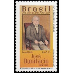 Brasil Brazil 3739 2019 Bicentenario del retorno de José Bonifácio a Brasil MNH Brasil Brazil 3739 2019 Bicentenario del retorno de José Bonifácio a Brasil MNH