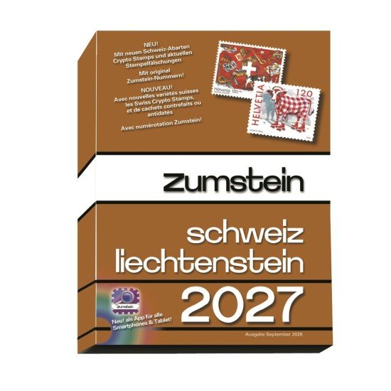 ZUMSTEIN Suiza/Liechtenstein Catálogo de sellos 2027 ZUMSTEIN Suiza/Liechtenstein Catálogo de sellos 2027
