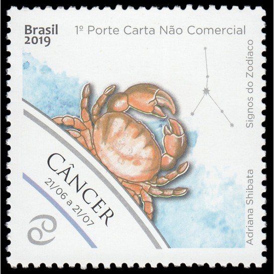 Brasil Brazil 3741 2019 Signos del zodíaco Cancer Adriana Shibata MNH