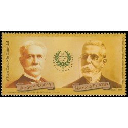 Brasil Brazil 3742 2019 Homenaje a los inmortales de la Academia de Letras Joaquim Nabuco Machado de Assis MNH Brasil Brazil 3742 2019 Homenaje a los inmortales de la Academia de Letras Joaquim Nabuco Machado de Assis MNH