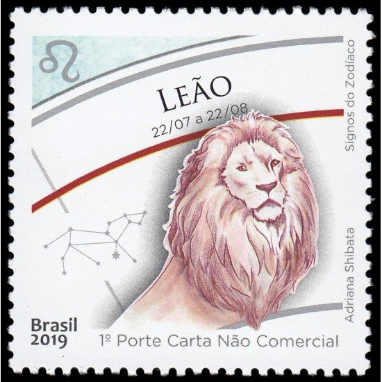 Brasil Brazil 3744 2019 Signos del zodíaco Leo Adriana Shibata MNH
