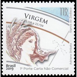 Brasil Brazil 3747 2019 Signos del zodíaco Virgo Adriana Shibata MNH Brasil Brazil 3747 2019 Signos del zodíaco Virgo Adriana Shibata MNH