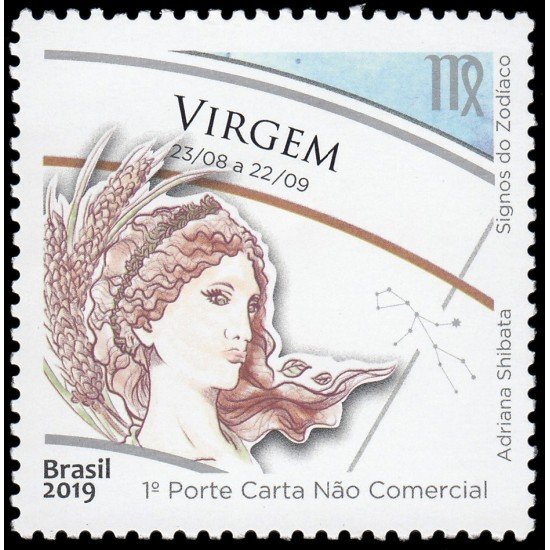 Brasil Brazil 3747 2019 Signos del zodíaco Virgo Adriana Shibata MNH