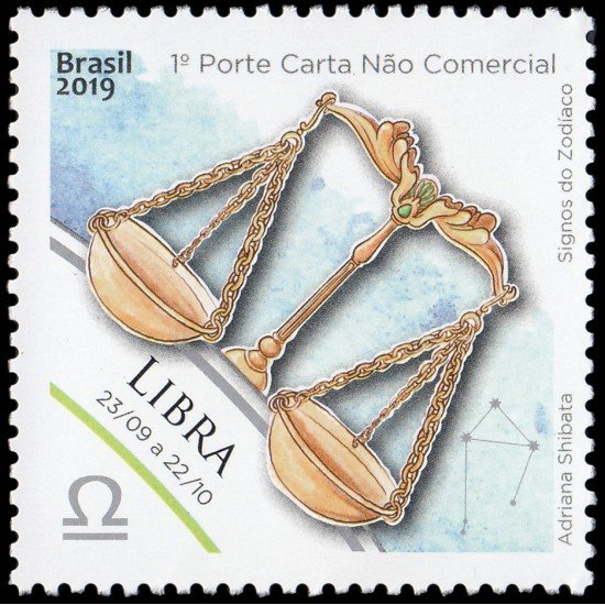 Brasil Brazil 3762 2019 Signos del zodíaco Libra Adriana Shibata MNH