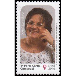 Brasil Brazil 3785 2019 Mujeres brasileñas que han hecho historia Maria da Penha MNH Brasil Brazil 3785 2019 Mujeres brasileñas que han hecho historia Maria da Penha MNH