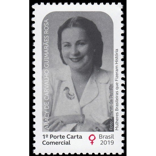 Brasil Brazil 3790 2019 Mujeres brasileñas que han hecho historia Aracy de Carbalho Guimaraes Rosa MNH Brasil Brazil 3790 2019 Mujeres brasileñas que han hecho historia Aracy de Carbalho Guimaraes Rosa MNH