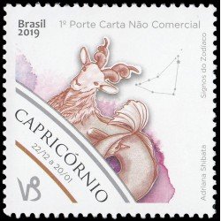 Brasil Brazil 3791 2019 Signos del zodíaco Capricornio Adriana Shibata MNH Brasil Brazil 3791 2019 Signos del zodíaco Capricornio Adriana Shibata MNH