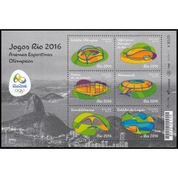 Brasil Brazil HB 174 2016 Serie América UPAEP Juegos olímpicos de verano 2016 en Río de Janeiro Estadios olímpicos MNH Brasil Brazil HB 174 2016 Serie América UPAEP Juegos olímpicos de verano 2016 en Río de Janeiro Estadios olímpicos MNH