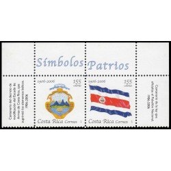 Costa Rica 806/07 2006 Símbolos nacionales MNH
